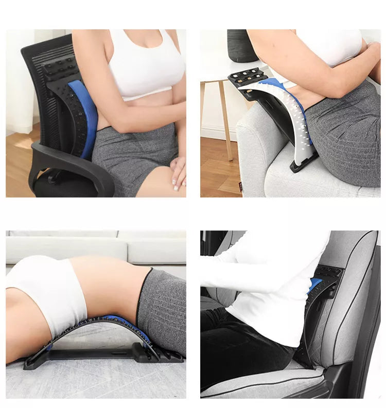 BACK STRETCHER |Lumbar back pain relief device for men and women