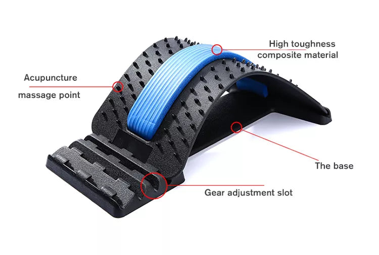 BACK STRETCHER |Lumbar back pain relief device for men and women