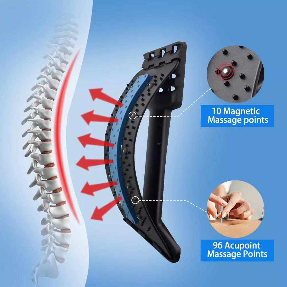 BACK STRETCHER |Lumbar back pain relief device for men and women