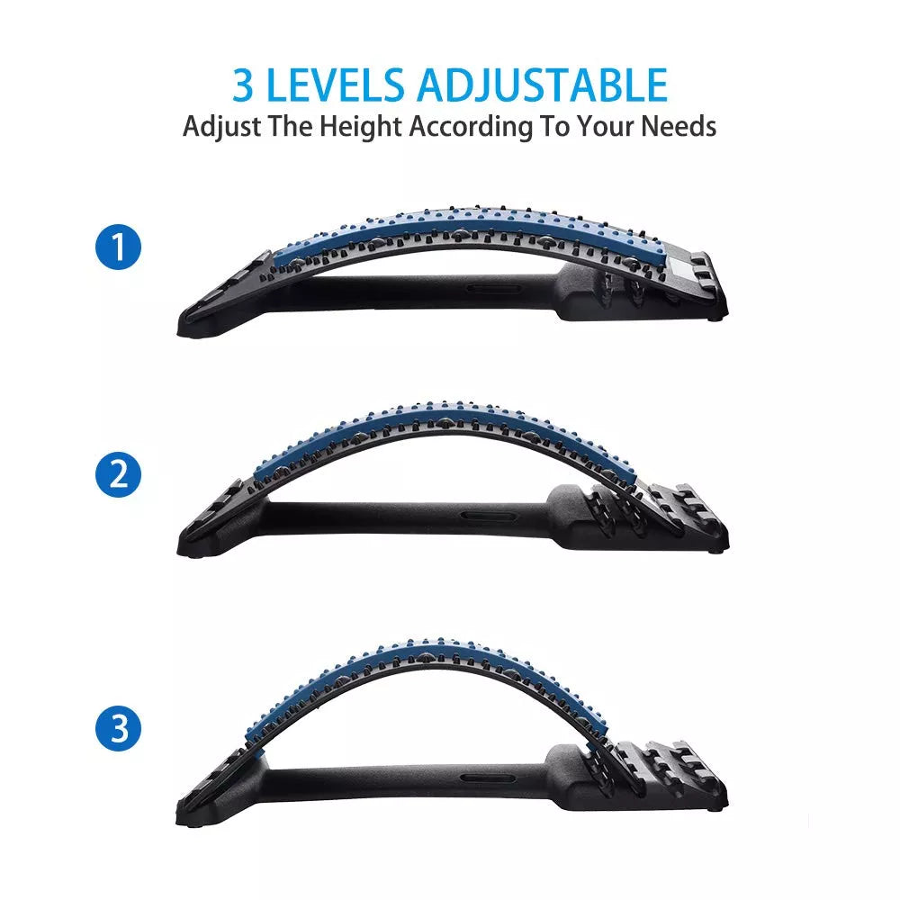BACK STRETCHER |Lumbar back pain relief device for men and women