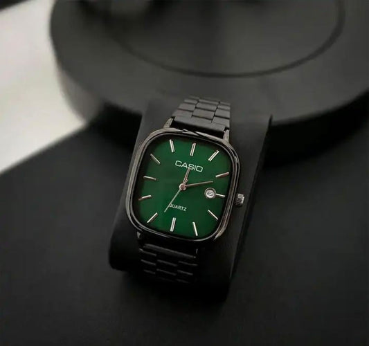 CASIO QUARTZ WATCH | Black green