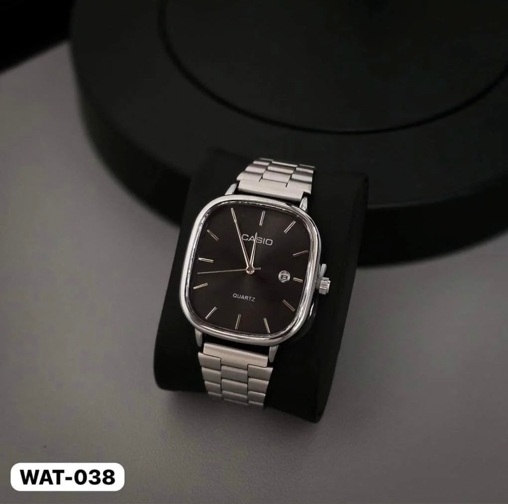 CASIO QUARTZ WATCH | Silver black